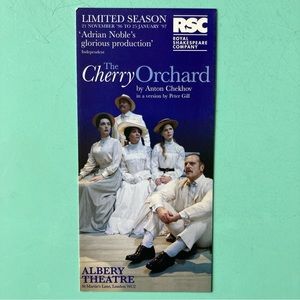 3 Panel Flyer The Cherry Orchard 8”X4” ROYAL SHAKESPEARE Company London Westend